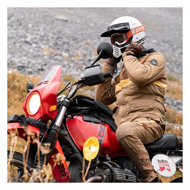 Longride Sacoche de réservoir cirée Heritage pour moto
