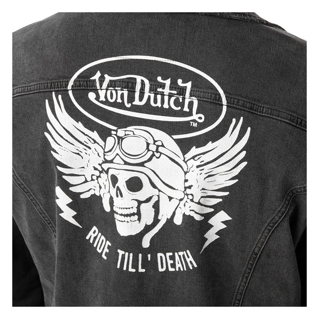 Von Dutch Veste en jean noire