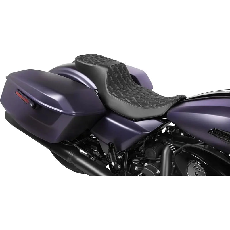 Drag Specialties Siège Performance Predator 2-Up à portée étendue pour Harley