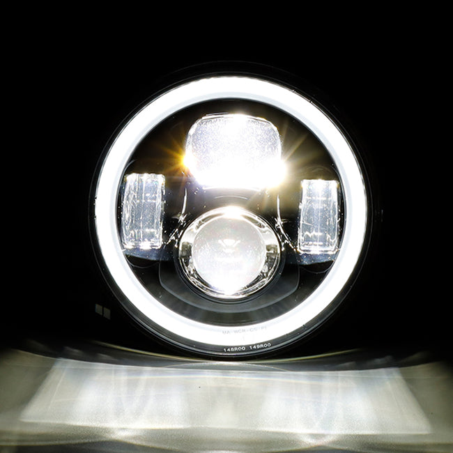 SMP Beam Dominator 7" - Phare avant à LED pour motocyclette