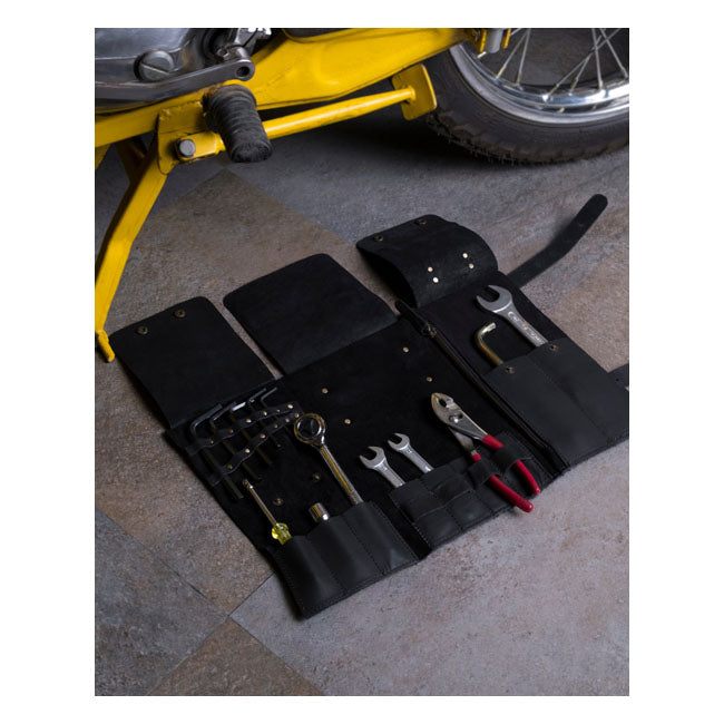 Trousse à outils en cuir pour moto Trip Machine