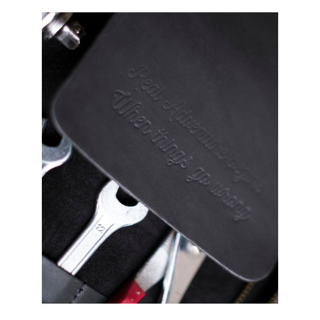 Trousse à outils en cuir pour moto Trip Machine