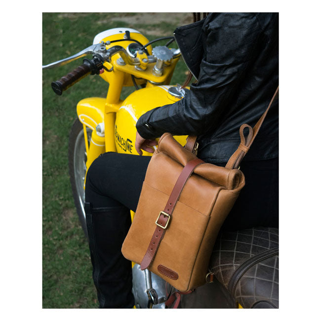 Sacoche de moto / sac à bandoulière Trip Machine Vintage Leather 3,3 L