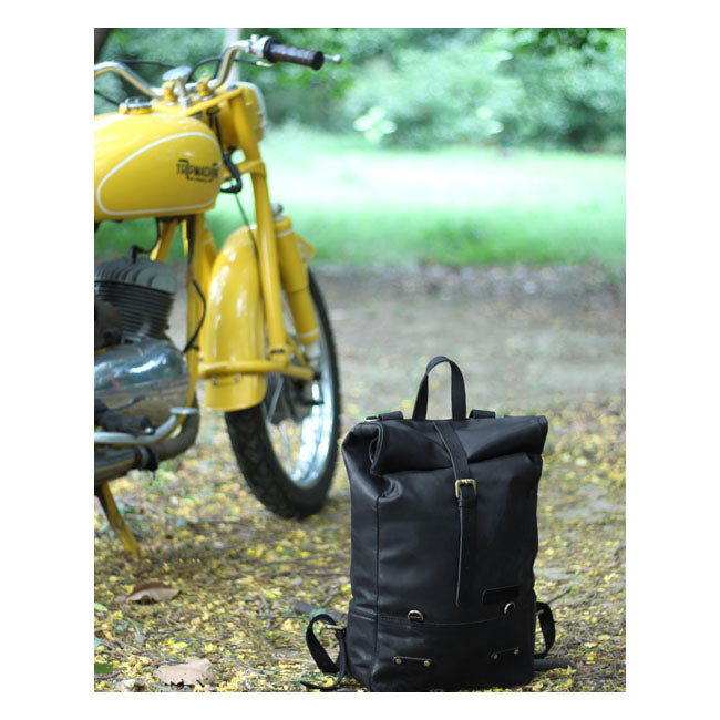 Sacoche de moto / sac à dos Trip Machine Vintage Leather 15L