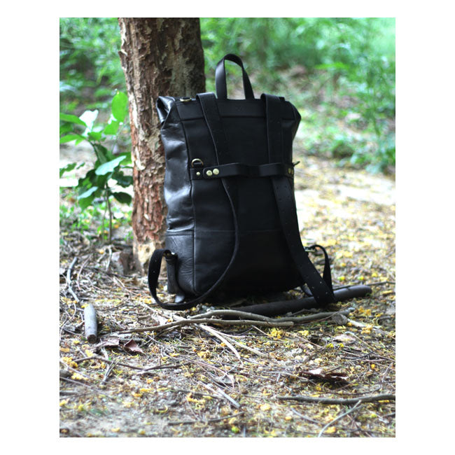 Sacoche de moto / sac à dos Trip Machine Vintage Leather 15L