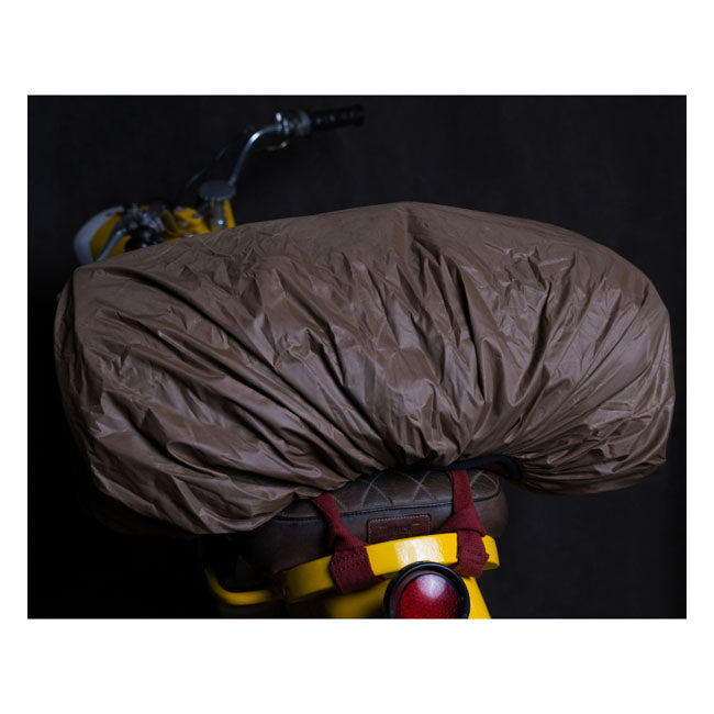 Sac de voyage vintage en cuir militaire pour moto Trip Machine