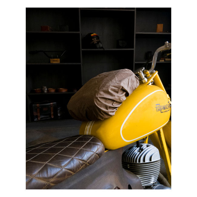 Sacoche de réservoir / sacoche arrière Trip Machine Vintage Leather 4,4 L pour moto