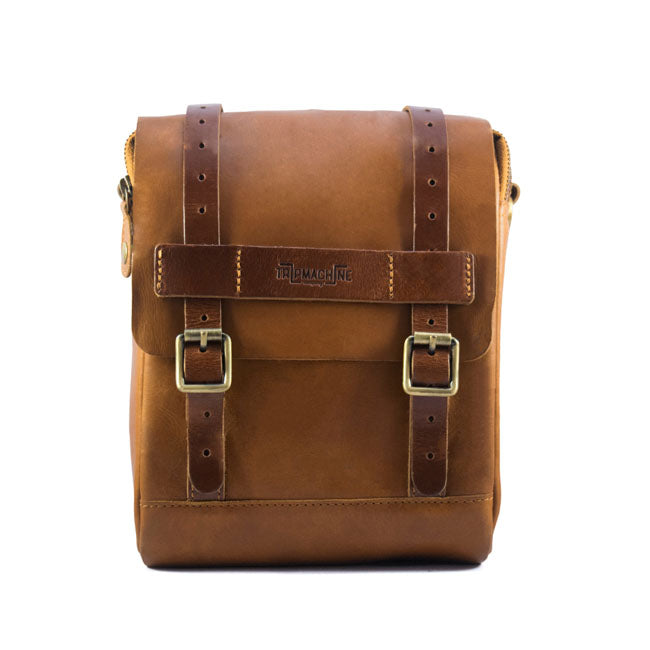 Sacoche de réservoir / sacoche arrière Trip Machine Vintage Leather 4,4 L pour moto