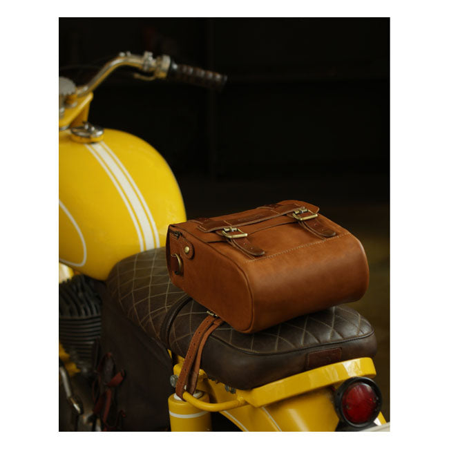 Sacoche de réservoir / sacoche arrière Trip Machine Vintage Leather 4,4 L pour moto