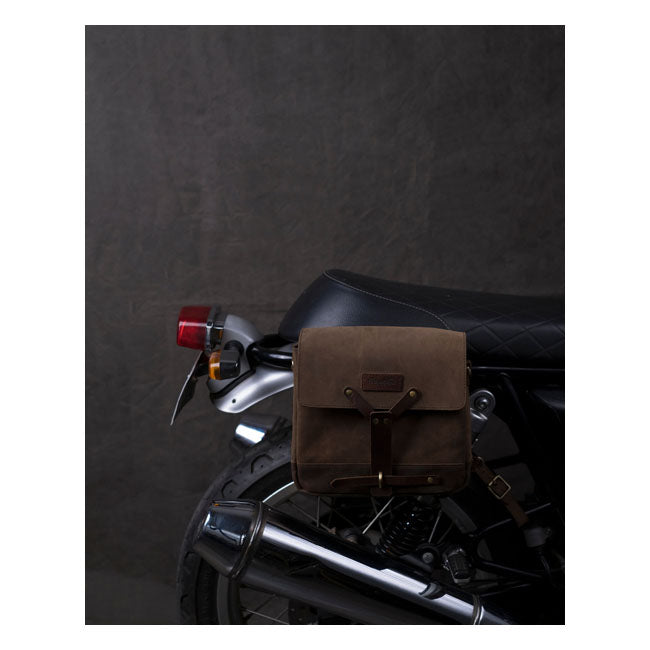 Sacoche de moto vintage en cuir Trip Machine