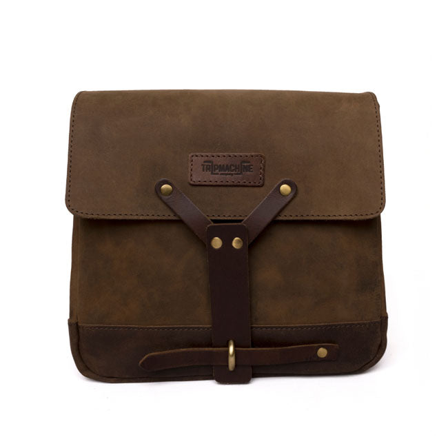 Sacoche de moto vintage en cuir Trip Machine