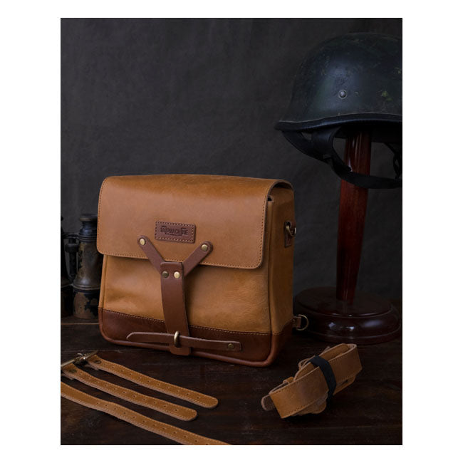 Sacoche de moto vintage en cuir Trip Machine