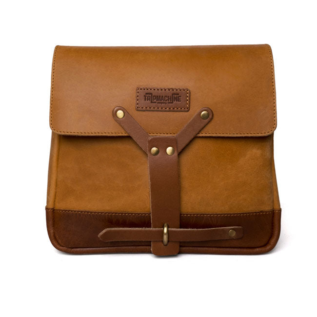 Sacoche de moto vintage en cuir Trip Machine