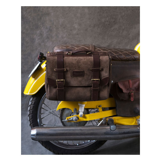 Sacoche de moto Trip Machine Vintage Leather Warrior