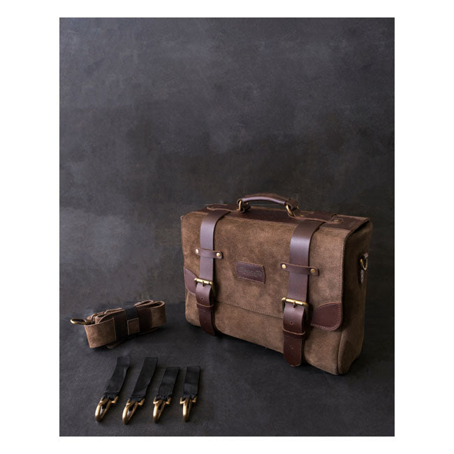 Sacoche de moto Trip Machine Vintage Leather Warrior
