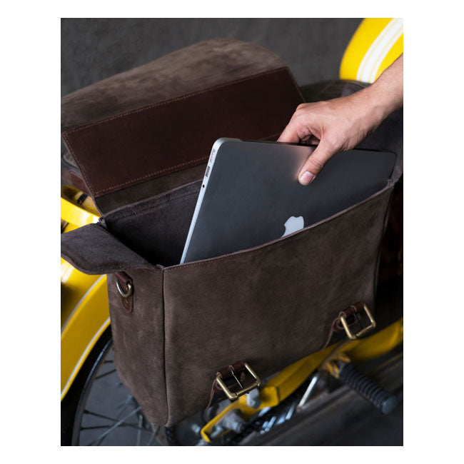 Sacoche de moto Trip Machine Vintage Leather Warrior