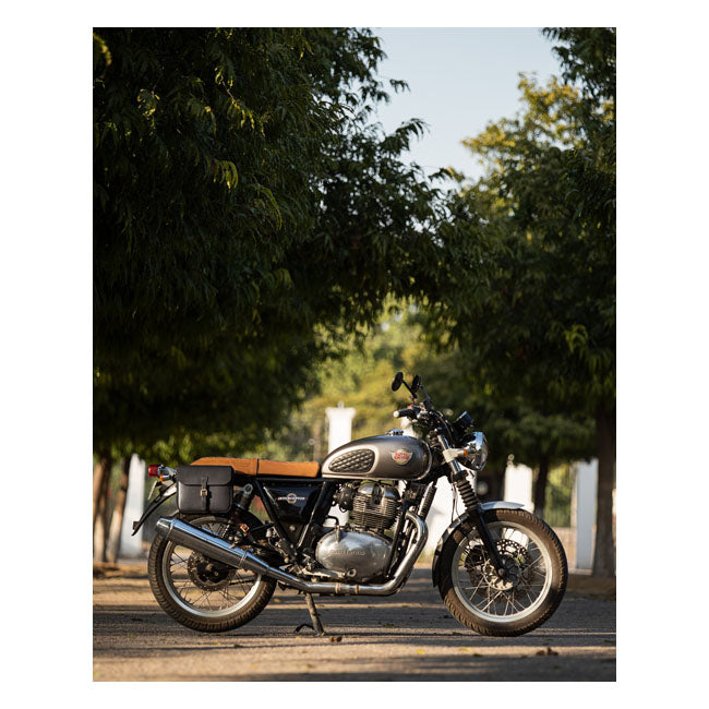 Sacoche de moto classique en cuir Trip Machine