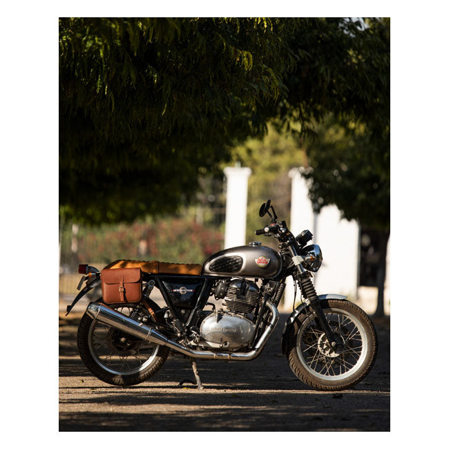 Sacoche de moto classique en cuir Trip Machine
