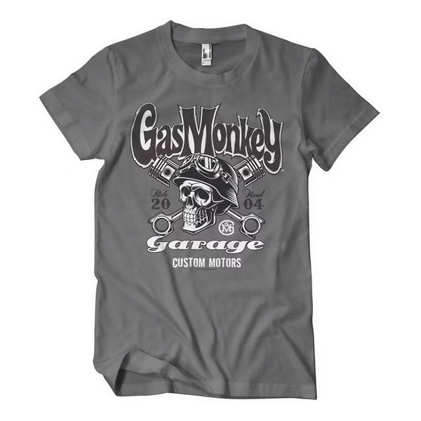 T-Shirt tête de mort Gas Monkey Garage Custom Motors
