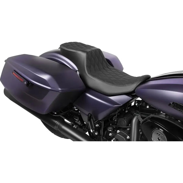 Drag Specialties Siège Performance Predator 2-Up à portée étendue pour Harley