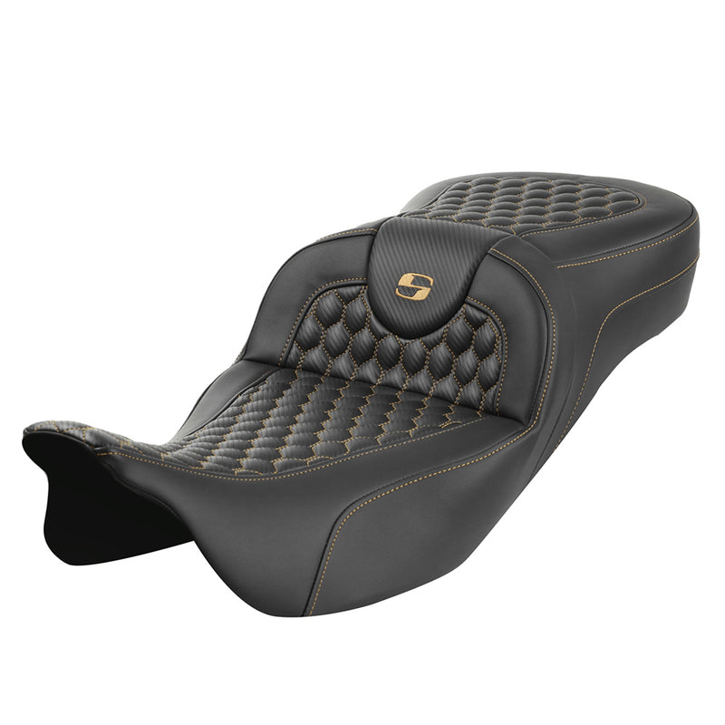 Saddlemen Roadsofa Siège nid d'abeille à portée étendue pour Harley