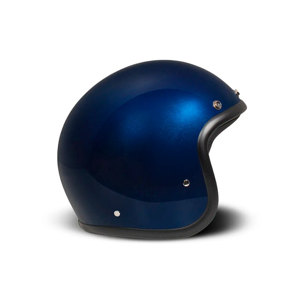 DMD Casque de moto ouvert rétro métallisé