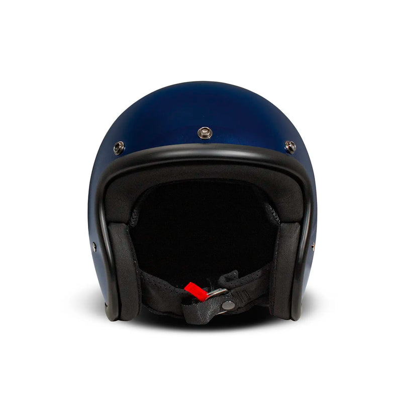 DMD Casque de moto ouvert rétro métallisé