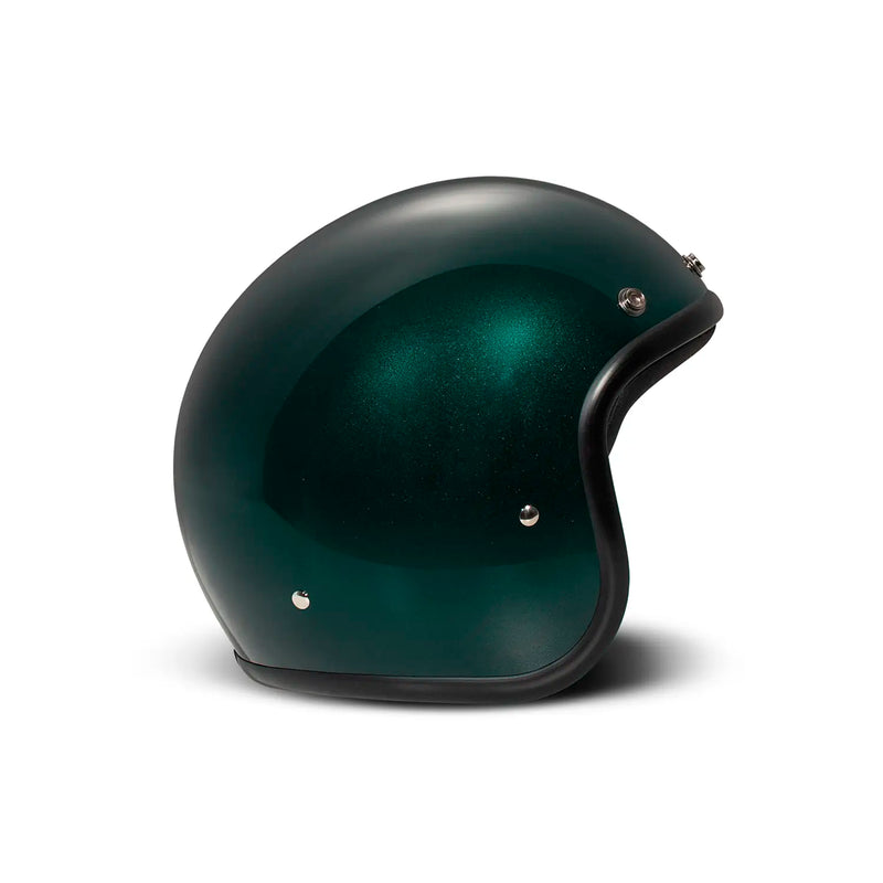 DMD Casque de moto ouvert rétro métallisé