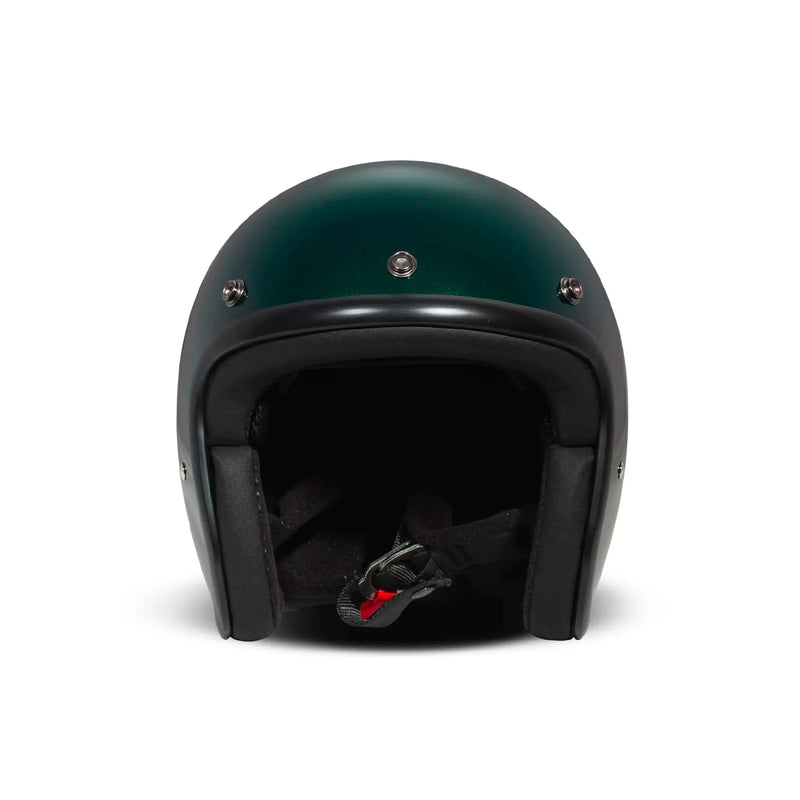 DMD Casque de moto ouvert rétro métallisé