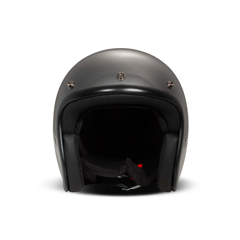 DMD Casque de moto ouvert rétro métallisé