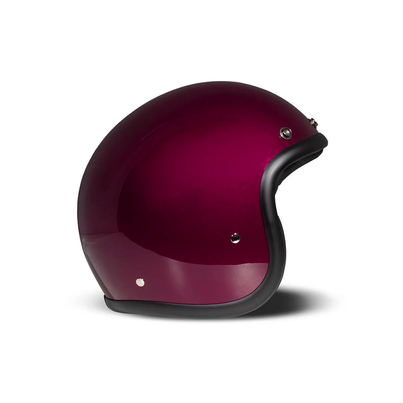 DMD Casque de moto ouvert rétro métallisé