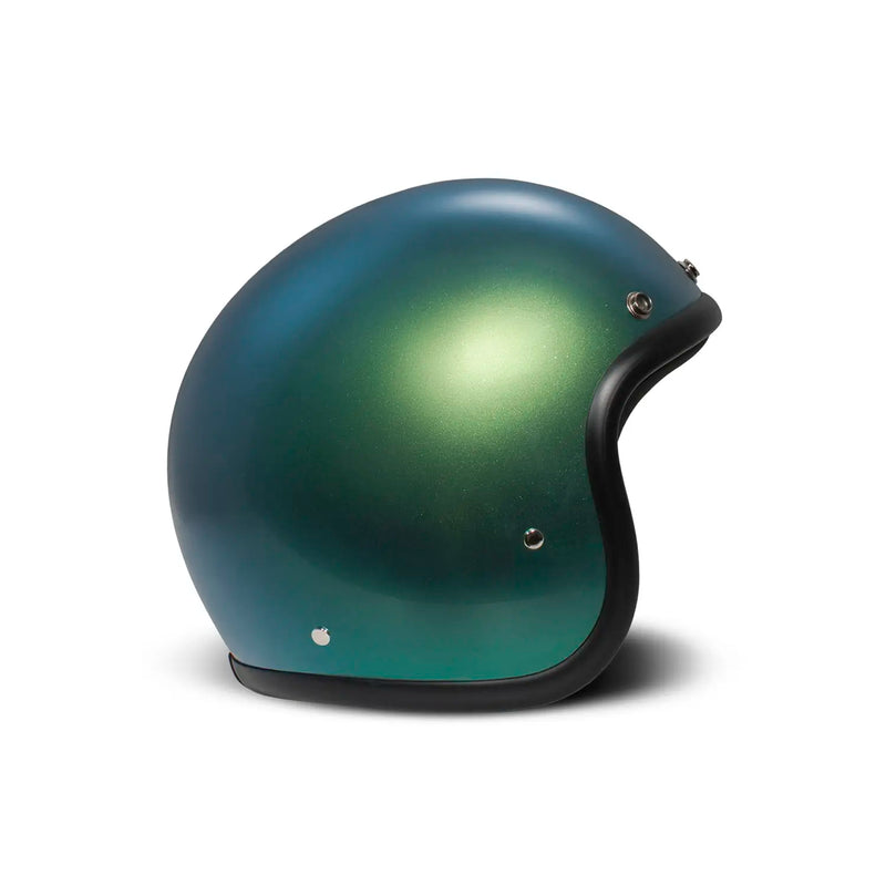 DMD Casque de moto ouvert rétro métallisé