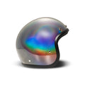 DMD Casque de moto ouvert rétro métallisé