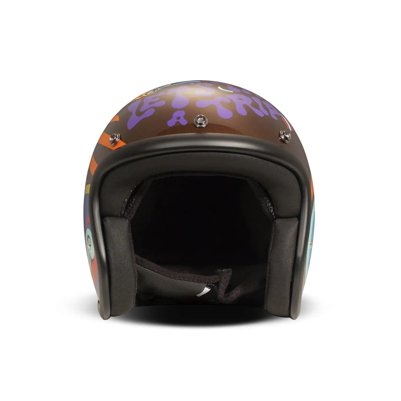 DMD Casque de moto ouvert rétro personnalisé