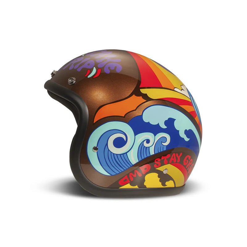 DMD Casque de moto ouvert rétro personnalisé