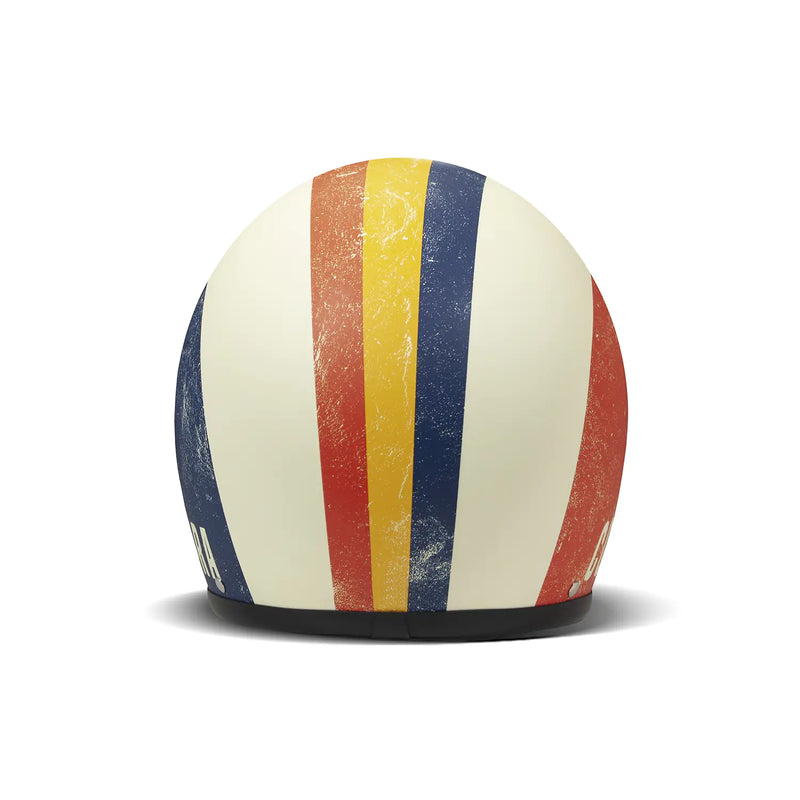 DMD Casque de moto ouvert à graphisme rétro