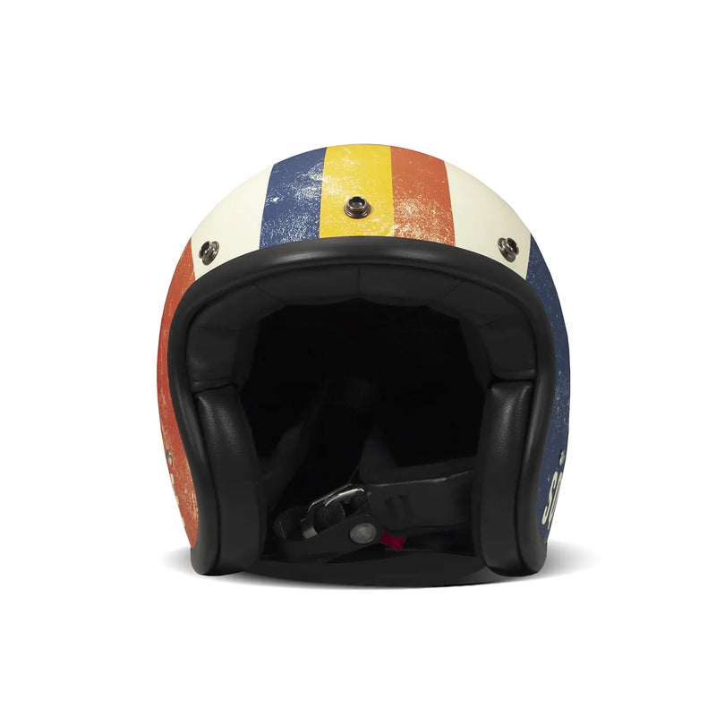 DMD Casque de moto ouvert à graphisme rétro