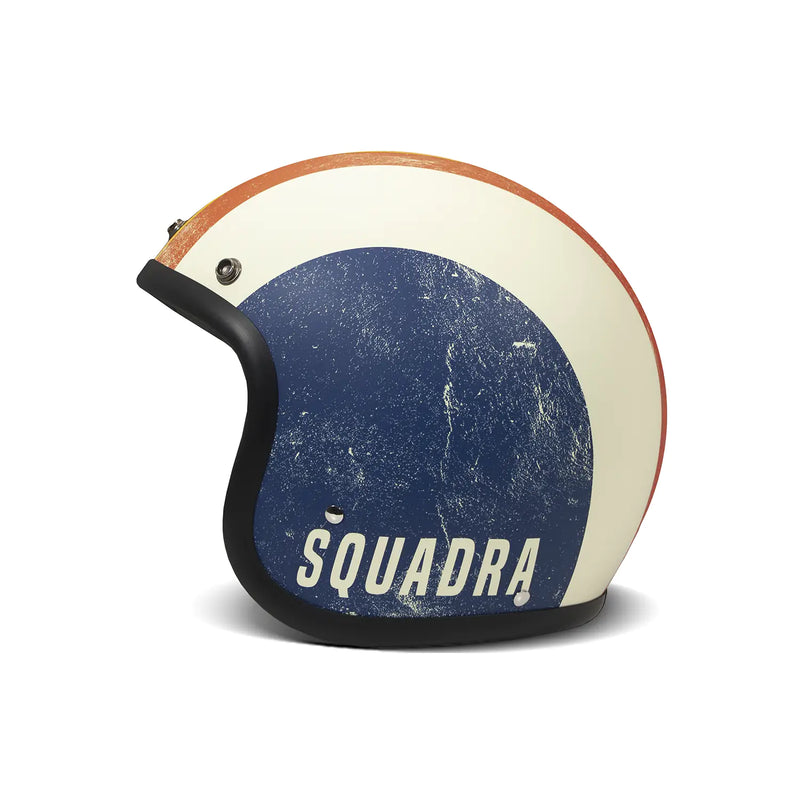 DMD Casque de moto ouvert à graphisme rétro