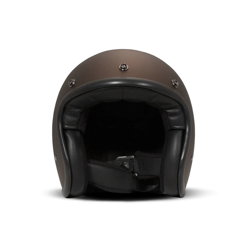 DMD Casque de moto ouvert rétro métallisé