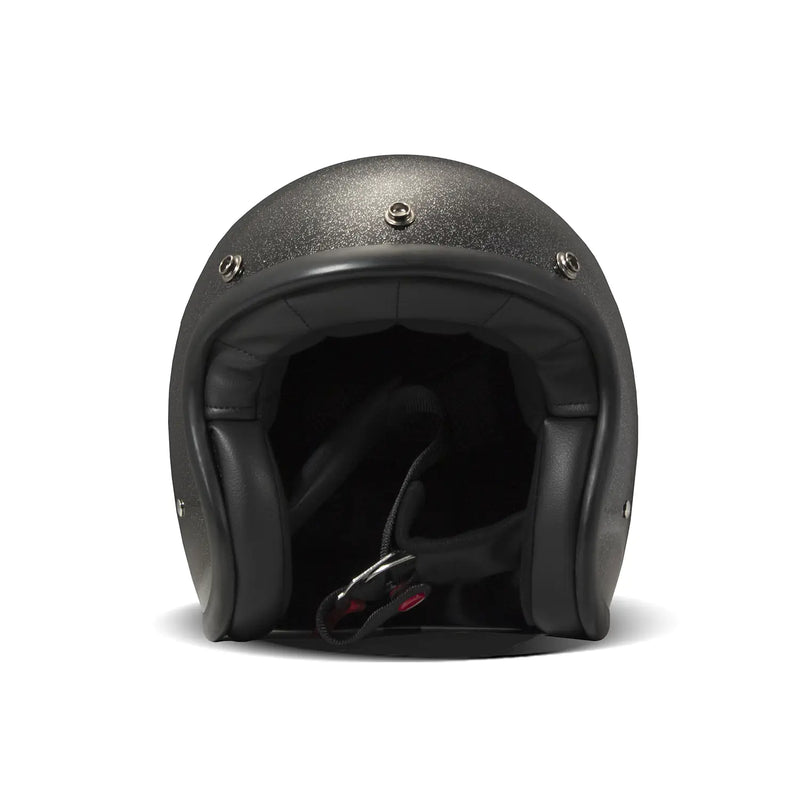 DMD Casque de moto ouvert rétro métallisé