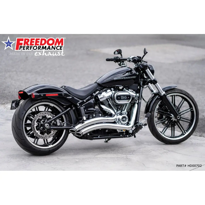 Freedom Performance Echappement Sharp Curve Radius Slash Cut pour Harley