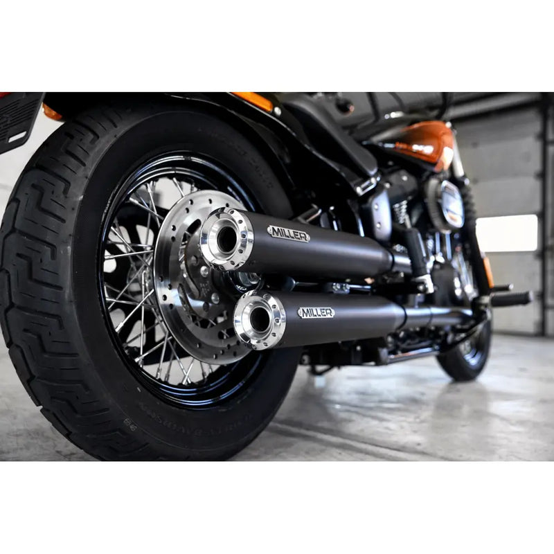 Miller Independence Euro 4 Slip-On Mufflers pour Harley