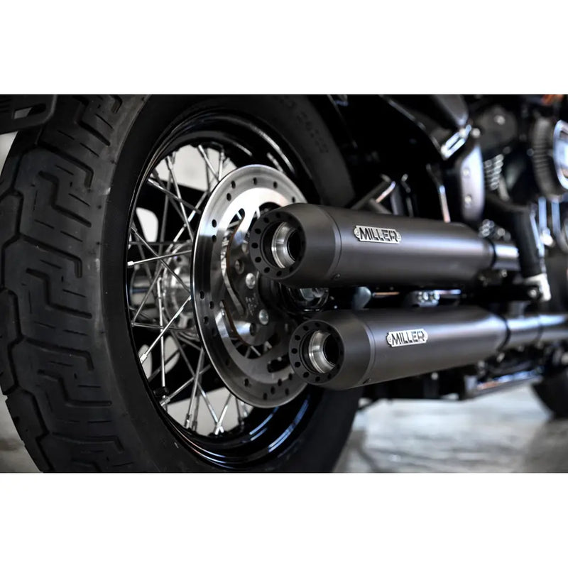 Miller Independence Euro 4 Slip-On Mufflers pour Harley