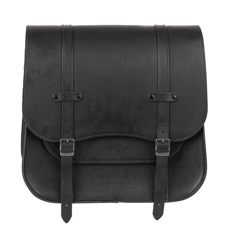 Ledrie Sacoche de moto classique en cuir 30 L
