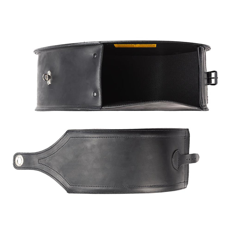 Ledrie Ensemble de sacoches rigides renforcées en cuir pour moto, 36 L