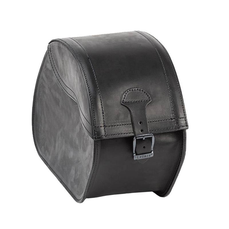 Ledrie Ensemble de sacoches rigides renforcées en cuir pour moto, 36 L