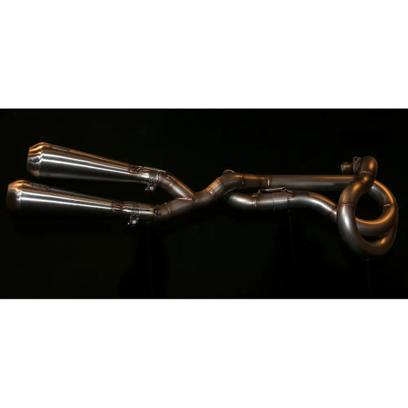 Système d'échappement Mad Twisted 2-into-1-into-2 pour Harley