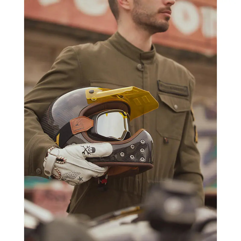 By City Casque de moto The Rock Retro Motocross