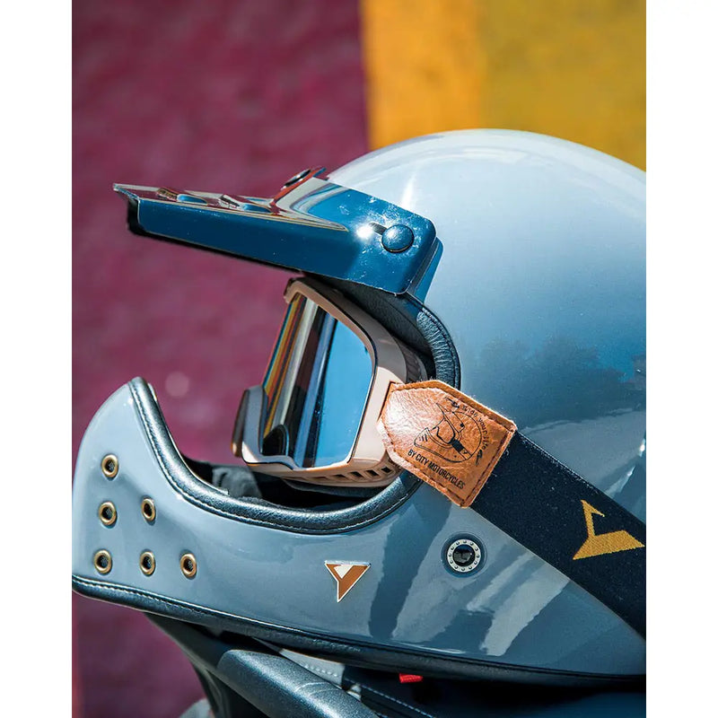 By City Casque de moto The Rock Retro Motocross