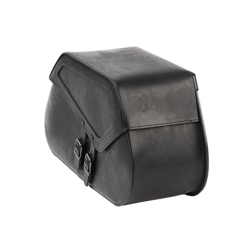 Ledrie Ensemble de sacoches rigides renforcées en cuir pour moto, 40 L